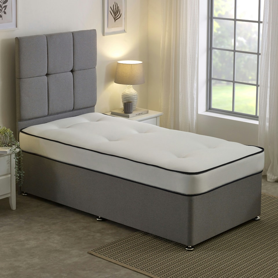 image 1 of Damask EasyClean Double Life Dual Sided Tufted Mattress White | Single