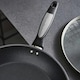 image 5 of Morphy Richards 28cm Forged Aluminium Lidded Frying Pan - Black