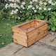 image 3 of Multi Pack of 2 - Valley Trough Medium - Timber - L39 x W79 x H32 cm - Garden Planter - Fully Assembled | Brown
