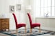 image 3 of MCC Direct Deluxe High Back Fabric Dining Chairs Red