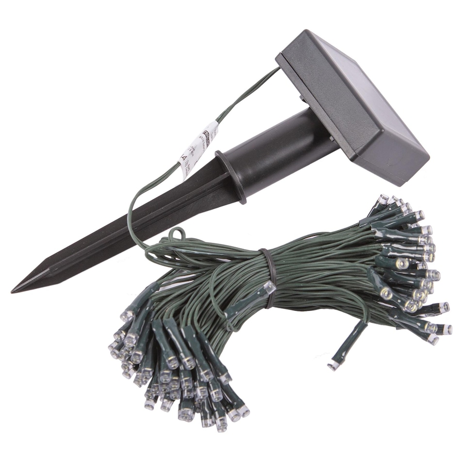 image 1 of Kingavon 100 LED Solar String Lights Set - 11.9m - White