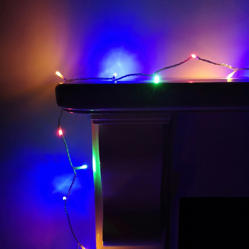 image 1 of 200 LED 16m Premier Christmas Outdoor 8 Function Lights Clear Wire in Multicoloured