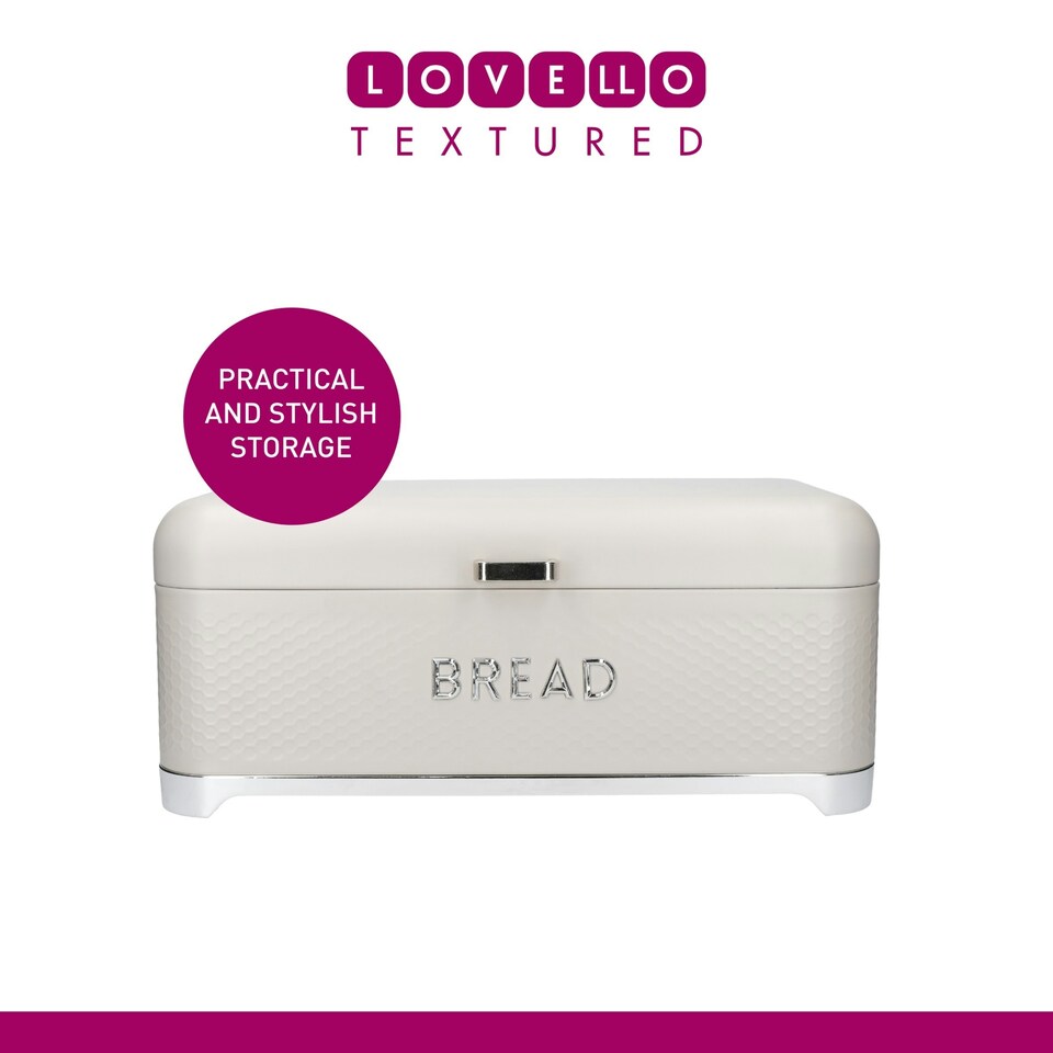 image 1 of Lovello Bread Bin Latte Cream Textured