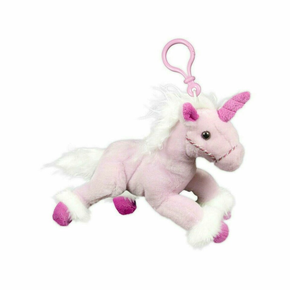 image 1 of Christmas Decoration 7" Stuffed Unicorn Pendant Stocking Filler Toy for Kids