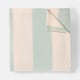 image 3 of OHS Stripes Print Polar Fleece Throw Blanket Lightweight Bedspread | Multi | Sage/Cream