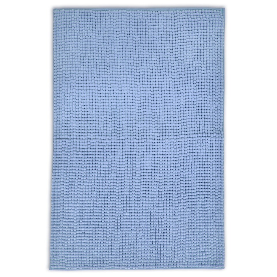 image 1 of Velosso Shaggy Noodle Bathmat Antislip Blue