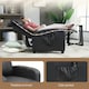 image 8 of HOMCOM Recliner Sofa Chair PU Leather Massage Armcair w/ Remote Control, Black