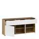image 5 of Orkney 3 Drawer Sideboard with 3 Doors in Mauvella Oak and White Gloss