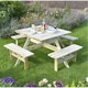 image 1 of Deluxe Square Picnic Garden Table (6.5ft x 6.5ft)