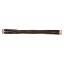 HyCOMFORT Leather Padded Double Elasticated Atherstone Girth - Brown - 56in