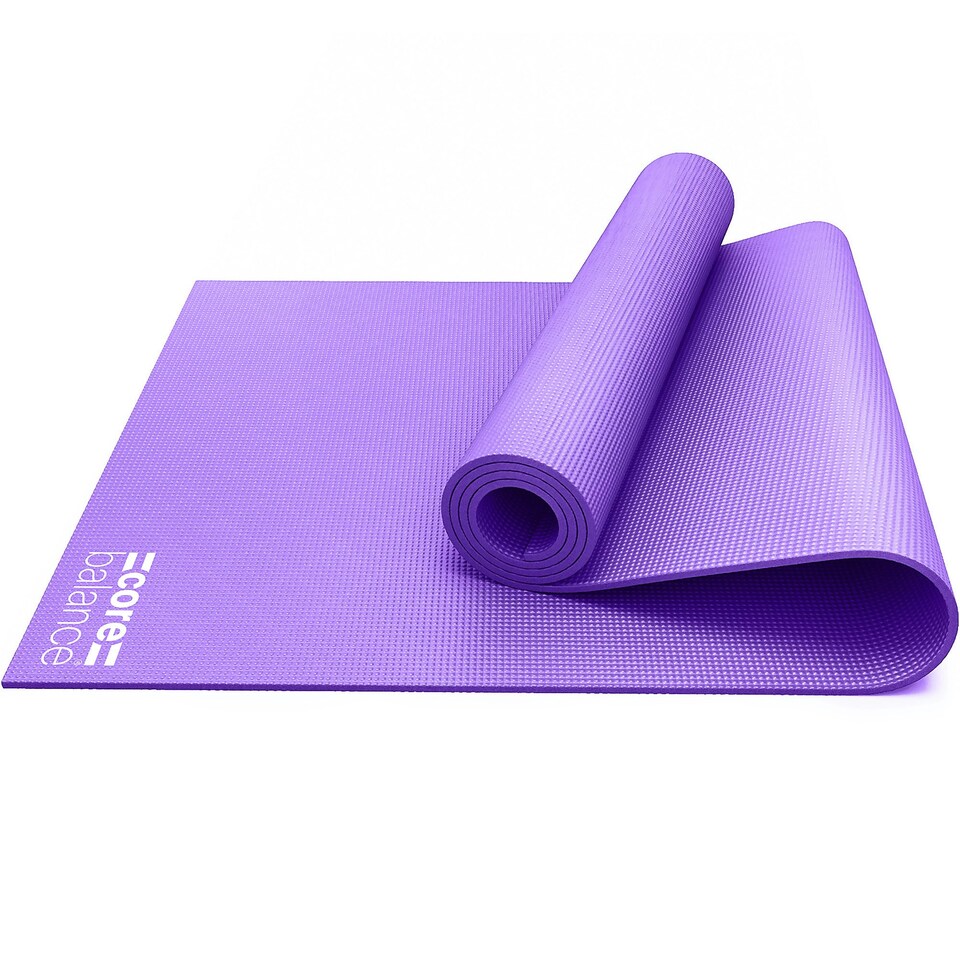 image 1 of Non Slip Yoga Mat (6mm Thick) - Purple