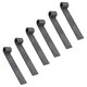 image 1 of Trailer Truck Tailgate Strap Hinge Self Colour 12.5mm Pin Weld On 150mm 6pc Grey