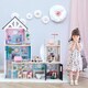 image 2 of Teamson Kids Wooden Mansion 3 Storey Doll House for 12" Dolls, Dollhouse