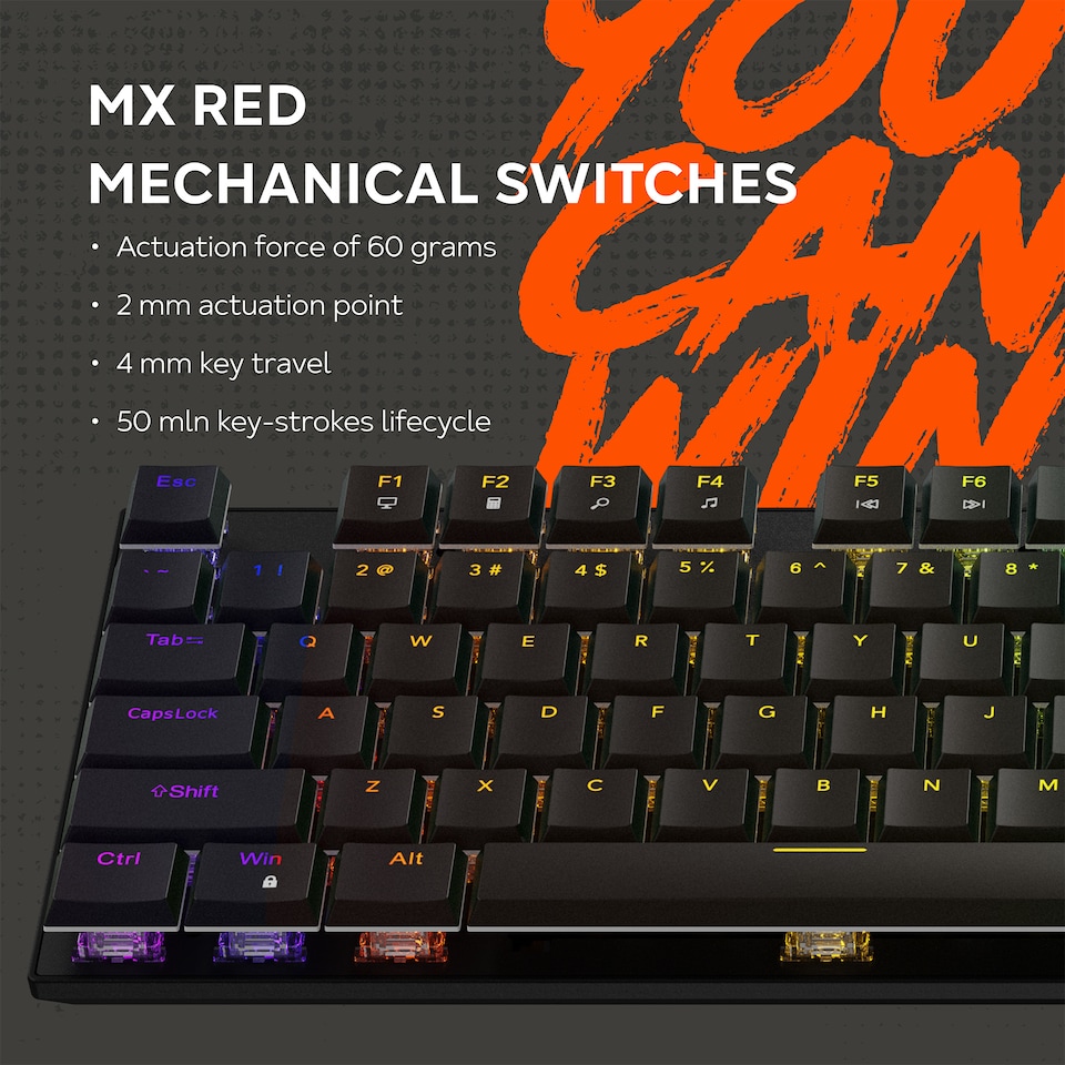 image 1 of Canyon Cometstrike GK-55 Keyboard Wired US Black