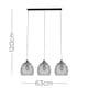 image 5 of ValueLights Novo 3 Way Brushed Chrome Ceiling Light Low Hanging Pendant | Chrome