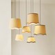 image 7 of ValueLights Dutton Natural Black Trim Scallop Large Ceiling Lamp Shade | Black