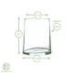 image 3 of Nicola Spring Merzouga Recycled Glass Tumblers - 260ml - Clear - Pack of 6 | Clear | Clear | 6