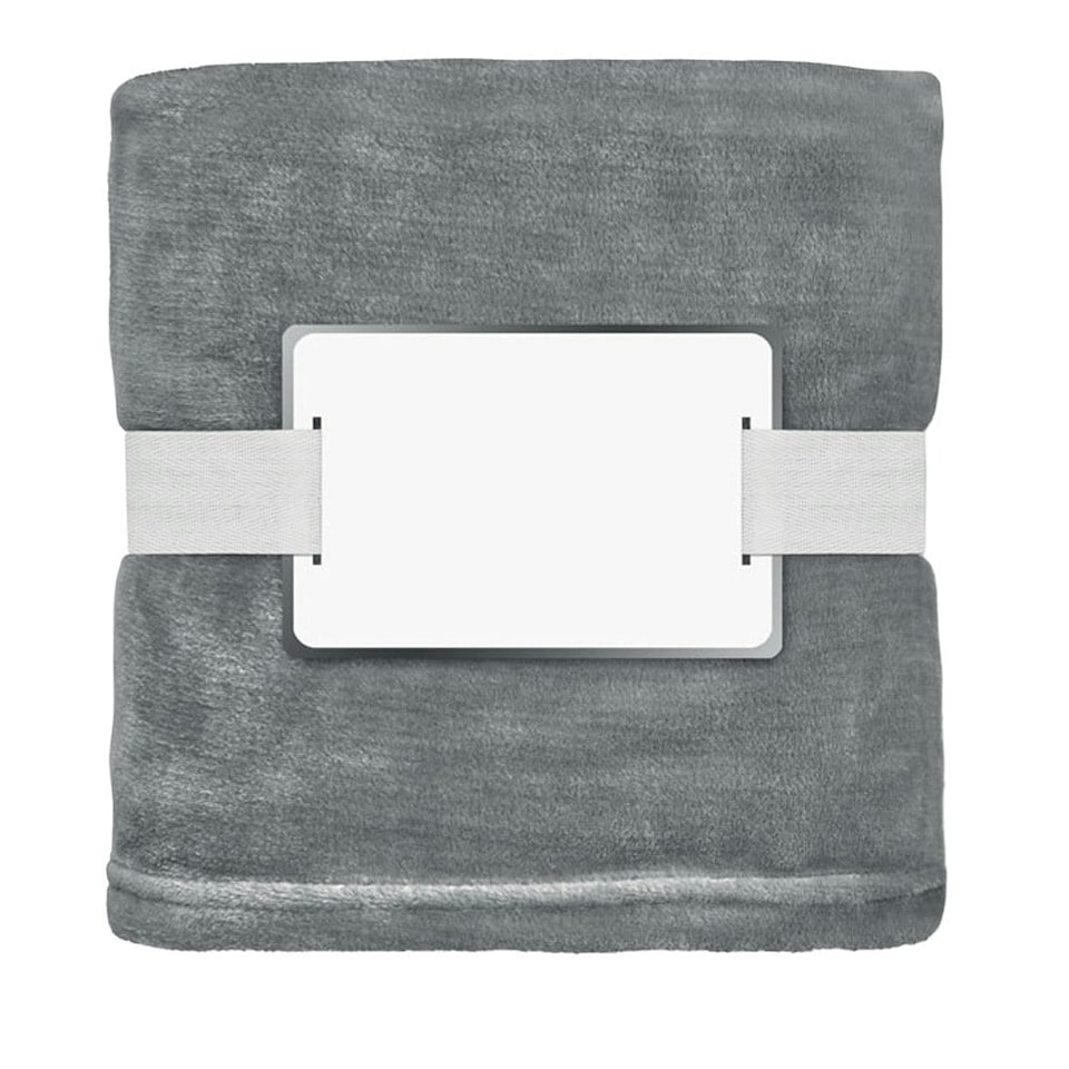 image 1 of MidOcean Logan RPET Fleece Blanket - Stone Grey - One Size | Grey