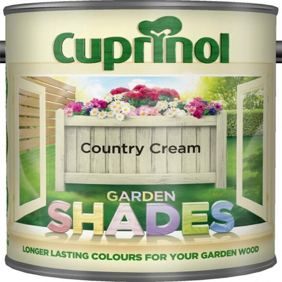 CUPRINOL GARDEN SHADES COUNTRY CREAM 125ML TESTER