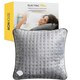 image 1 of MONHOUSE Heated Pillow Grey Cushion - Super Soft Heating Pad for Neck, Back and Shoulder Pain Relief - Detachable Controller, 3 Heat Settings, Machine Washable