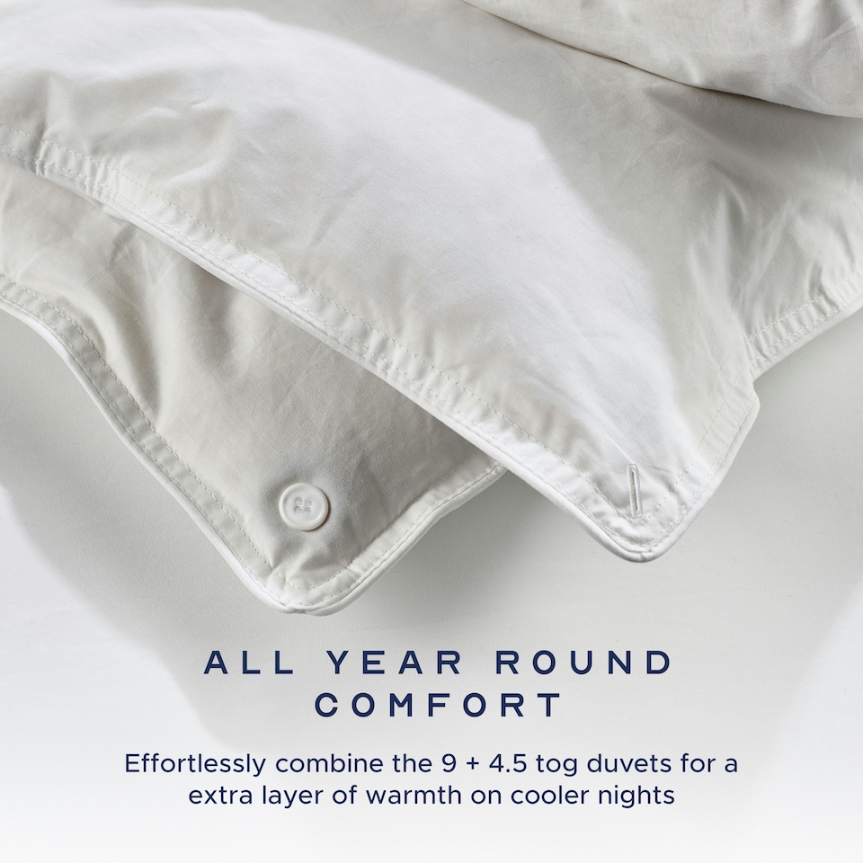 image 1 of Snuggledown Goose Feather & Down All Season Duvet, 13.5 Tog, Single White