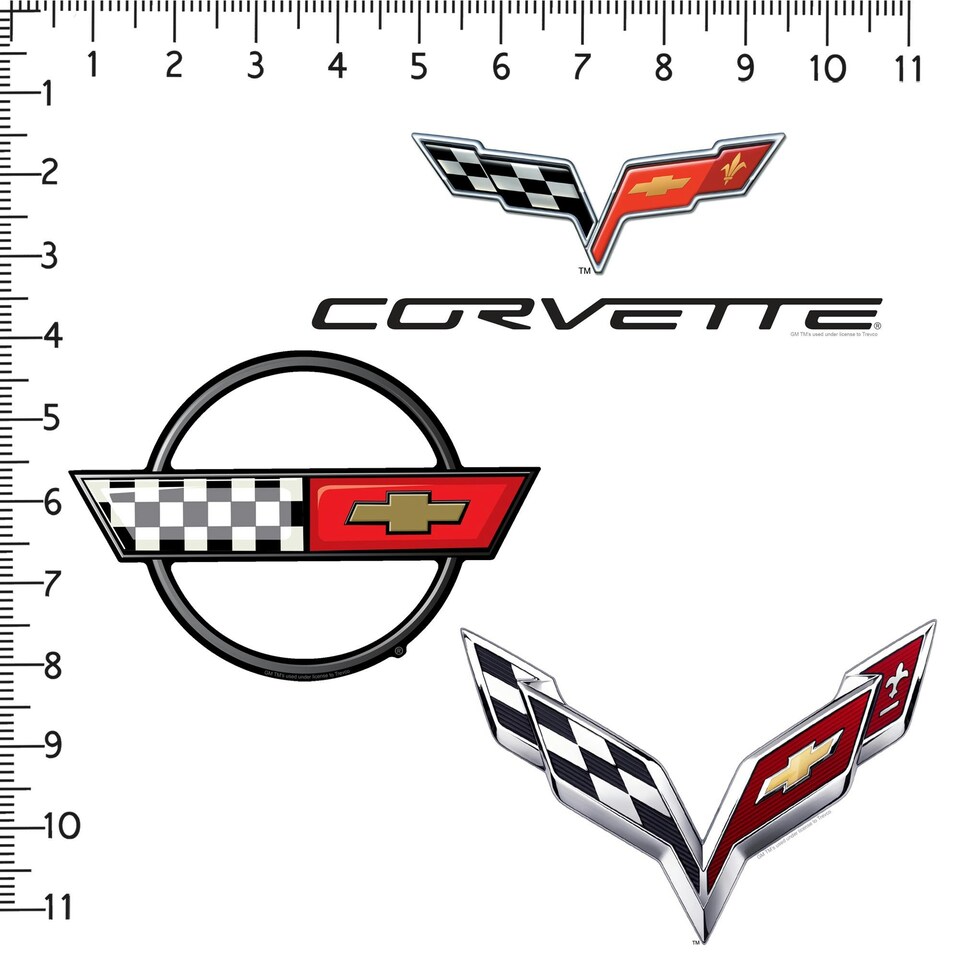 image 1 of Chevrolet Chevrolet Chevrolet Corvette Branding Deluxe Stickers Variety Pack Stickers (Pack Of 50) - Multicoloured - One Size
