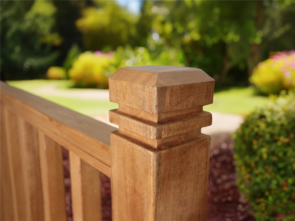 image 1 of eDecks Hardwood Timber Decking Handrail System Extension Kit - 1885mm