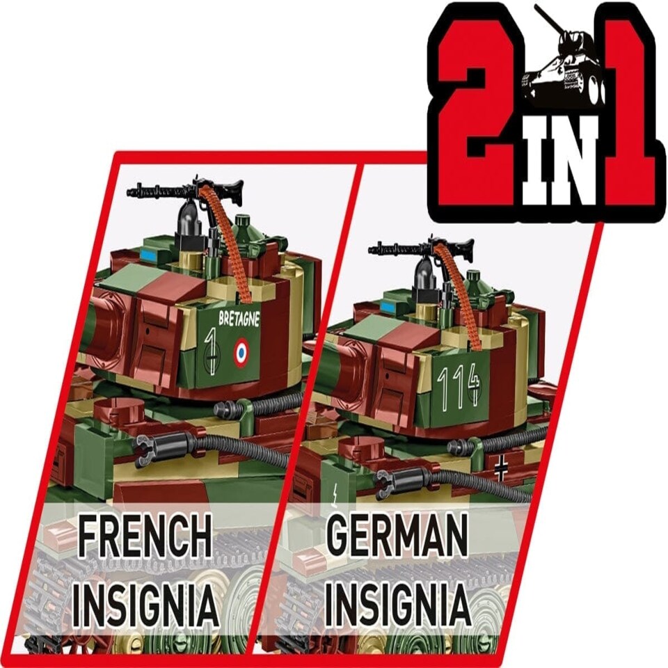 image 1 of PzKpfw VI Tiger Ausf. E brick tank model - COBI 3124 - 862 bricks