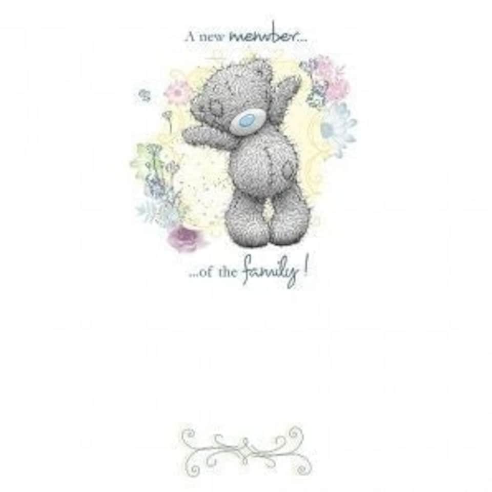 image 1 of ME TO YOU TATTY TED COLOURFUL A NEW MEMBER OF THE FAMILY CUTE GREETING CARD