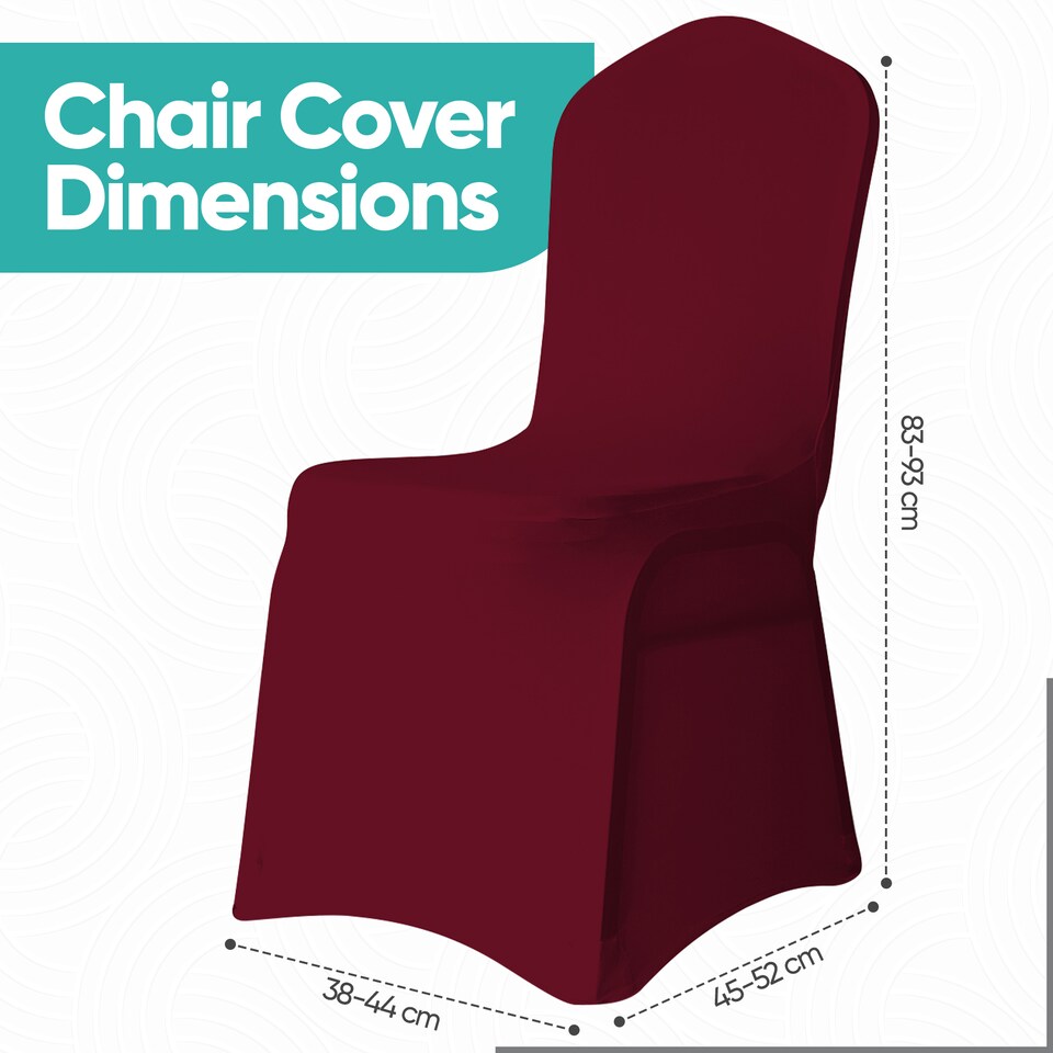 image 1 of Chair Cover Spandex Polyester Stretch, Flat Dining Slipcovers - 10pcs