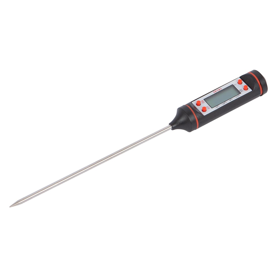 image 1 of Ashley Digital Meat Thermometer - Black