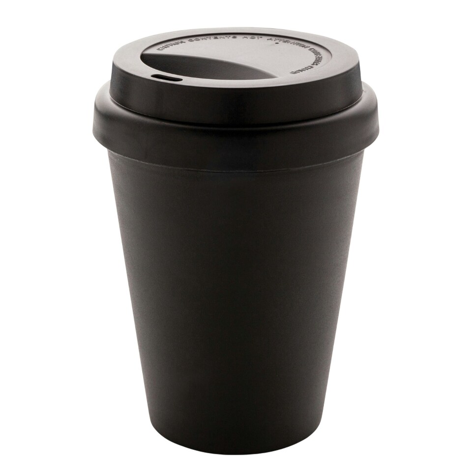 image 1 of XD Collection Coffee Double-Walled Reusable 300ml Cup - Black - One Size