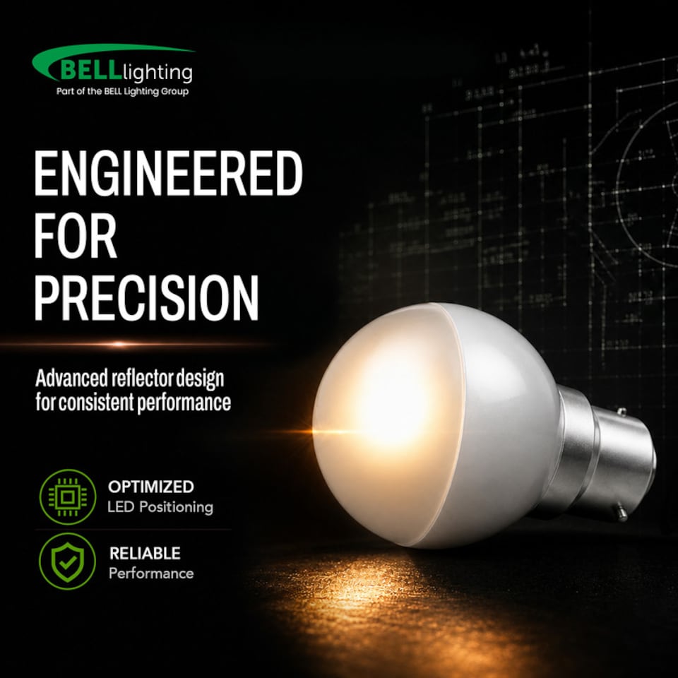 image 1 of BELL Lighting B22 Dimmable SMD Golf Ball Natural White 4000K 4.7W Light Bulb