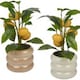 image 4 of Artificial Citrus Lemon Fruit Tree Flower Pot | Cream | Cream gloss | 1
