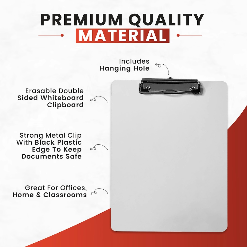 image 1 of A4 Erasable Whiteboard Clipboard by Janrax