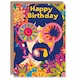 image 1 of Hippie Sunglasses Colourful Flower Power Man Him Birthday Card