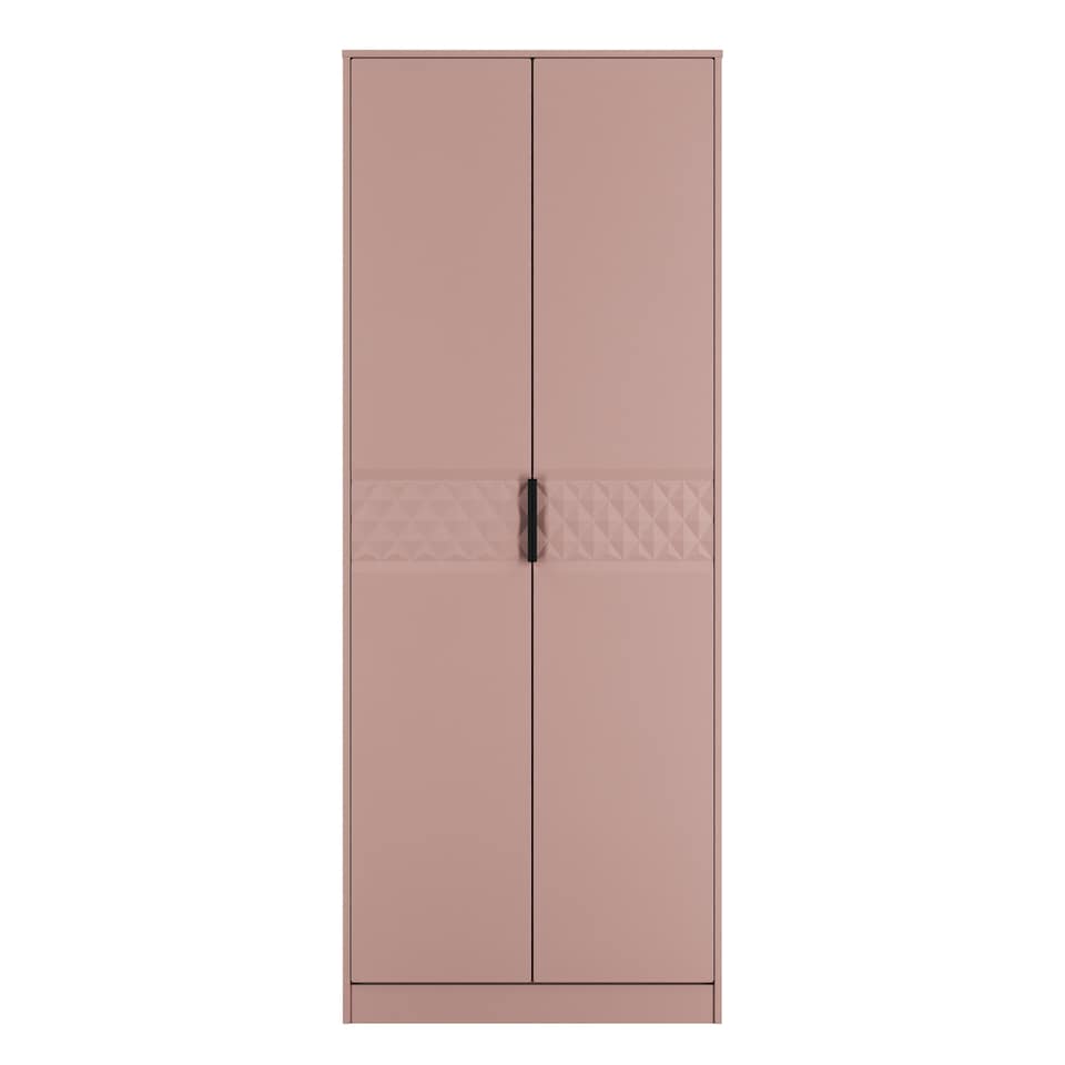image 1 of Islay Tall Double Wardrobe in Kobe Pink (Ready Assembled) | Pink | Kobe Pink
