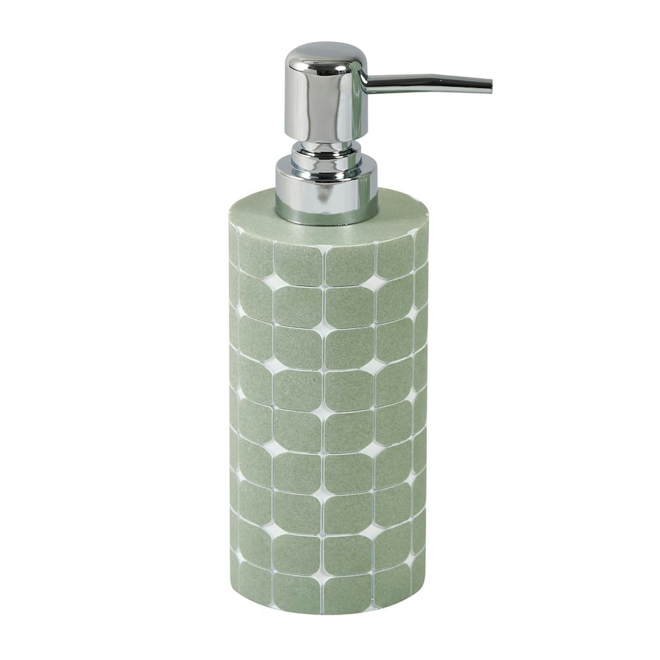 image 1 of Showerdrape Mosaica Pistachio Green Liquid Soap Dispenser