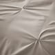 image 3 of Pintuck Duvet Set in Natural - Super King | Brown | Natural | Super King