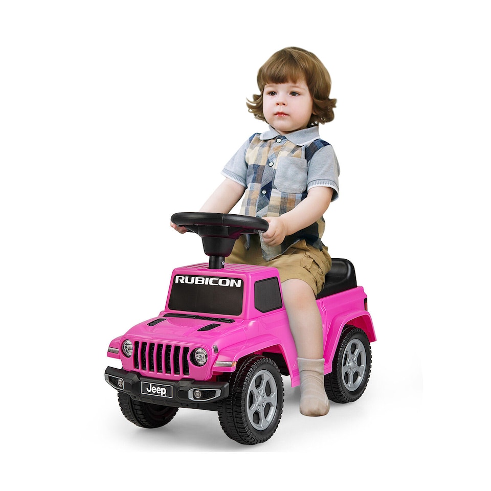 image 1 of COSTWAY Licensed Jeep Ride On Car Toddler Foot-to-Floor Pink