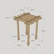 image 5 of Double Premium Pergola - Wood - L180 x W180 x H270 cm - Light Green