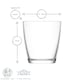 image 3 of LAV Vega Water Glasses - 340ml - Clear - Pack of 6 | Clear | Clear