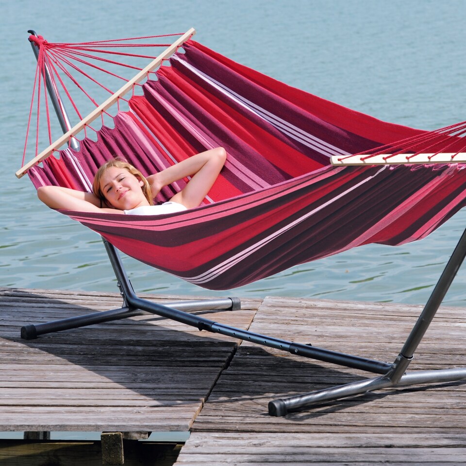 image 1 of Amazonas Freestanding Garden Hammock with Stand – Summer Set