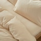 image 4 of Touch Of Linen - Creamy Almond - Fitted Sheet Cream | Creamy Almond | King