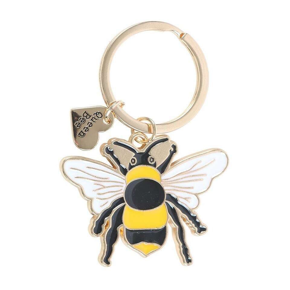 image 1 of Queen Bee Enamel Keyring