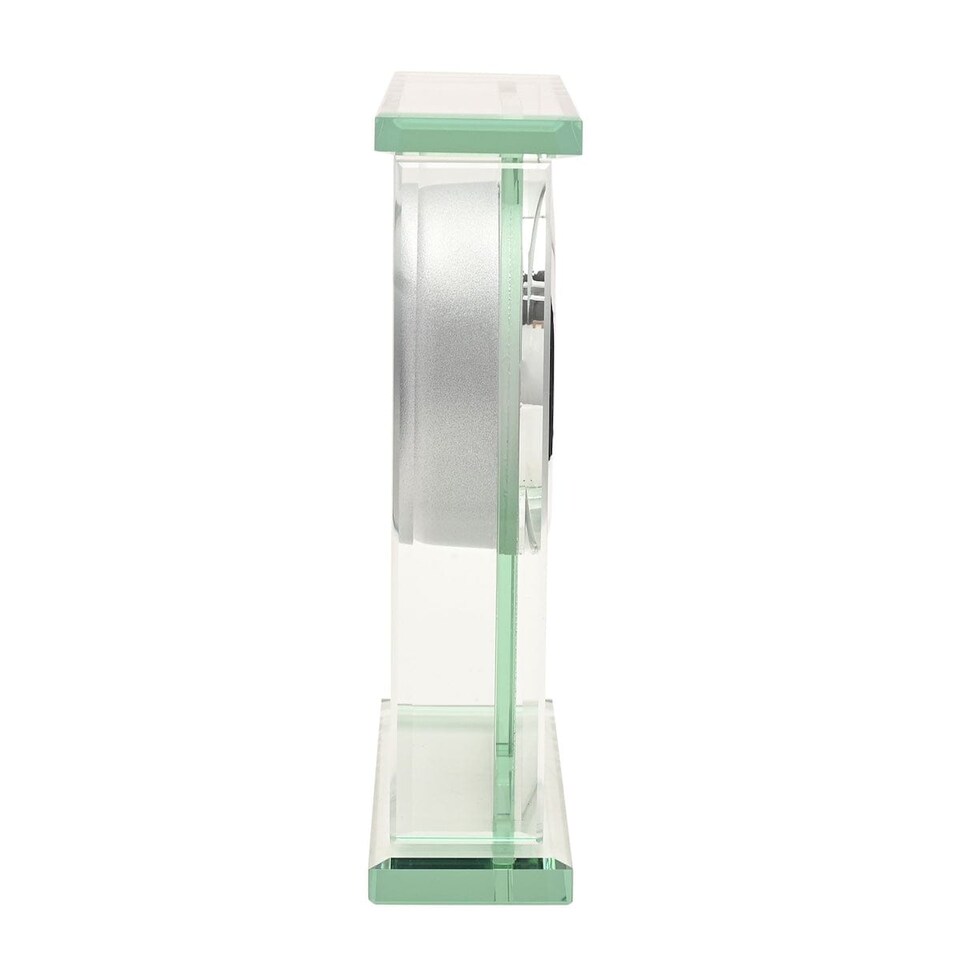 image 1 of Widdop Gifts Glass Design Mantel Clock