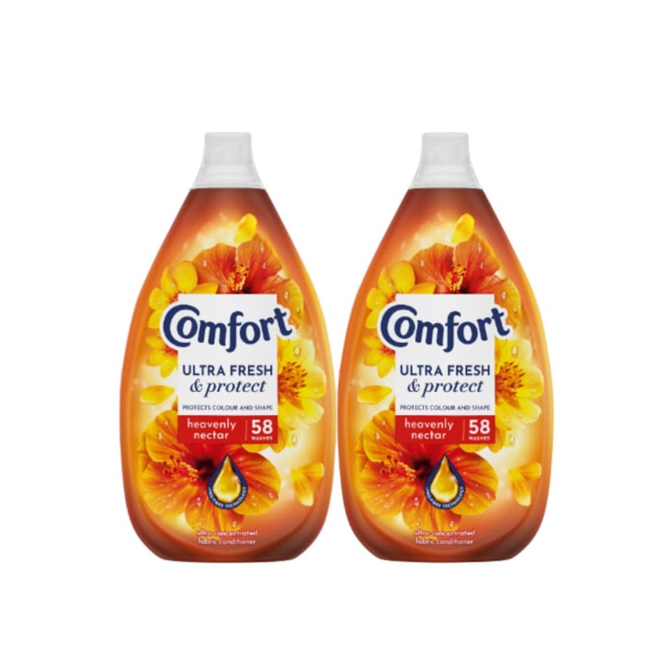 image 1 of Comfort Fresh and Protect Heavenly Nectar Fabric Conditioner 870ml | Orange | 2 - Orange | 2