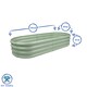 image 6 of Harbour Housewares Raised Garden Bed - Silver Rounded Bottomless Metal Raised Galvanised Steel Planter Box 180 x 90cm