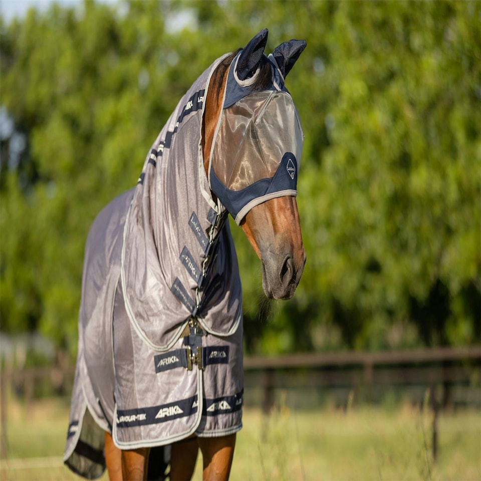 image 1 of LeMieux ArmourShield Pro Half Fly Mask Blue | Small