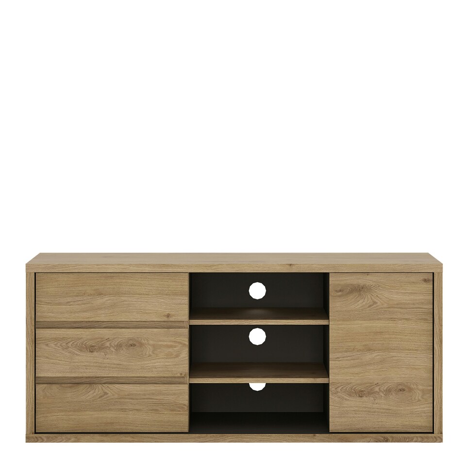 image 1 of Shetland 1 Door 3 Drawer TV Cabinet